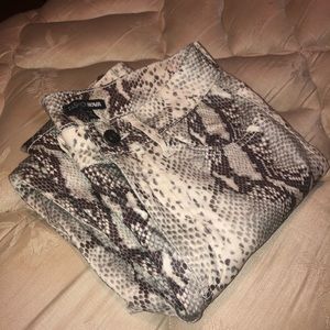 Fashion Nova Snake Print Pants